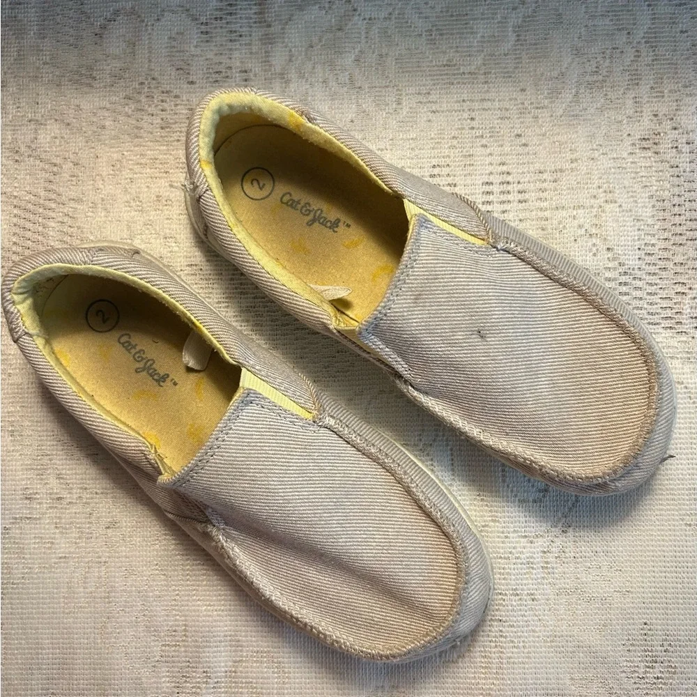 5 for $25 - Cat & Jack Cream Moccasin Kids Shoes